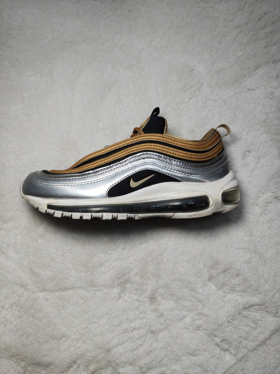 Women Nike Air Max 97 SE Metallic Gold Silver Black EU 38.5 Sneakers