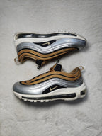 Women Nike Air Max 97 SE Metallic Gold Silver Black EU 38.5 Sneakers