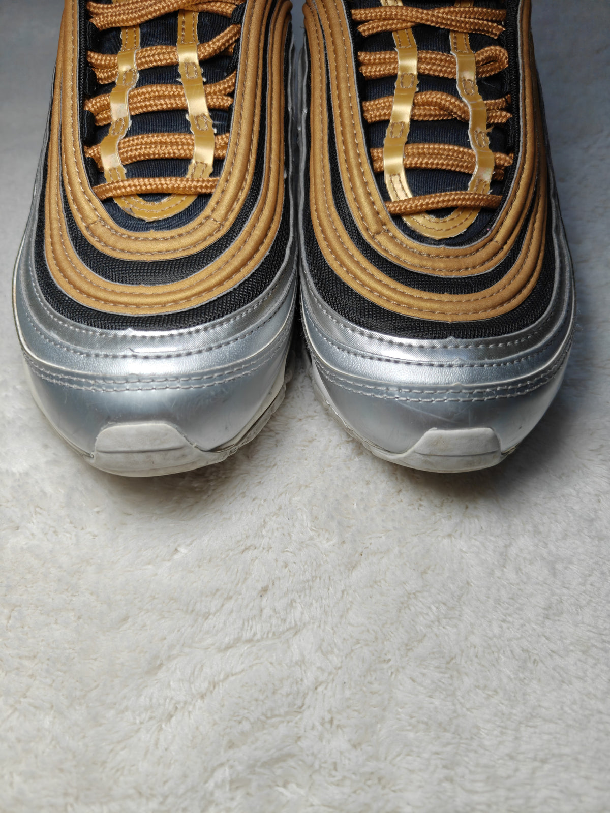 Women Nike Air Max 97 SE Metallic Gold Silver Black EU 38.5 Sneakers