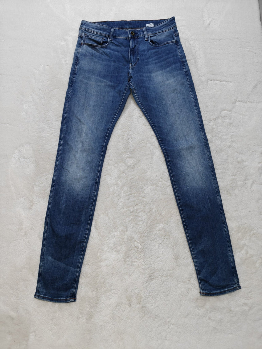 Men G-Star RAW 3301 Deconstructed Light Blue Skinny W32 L36 Jeans