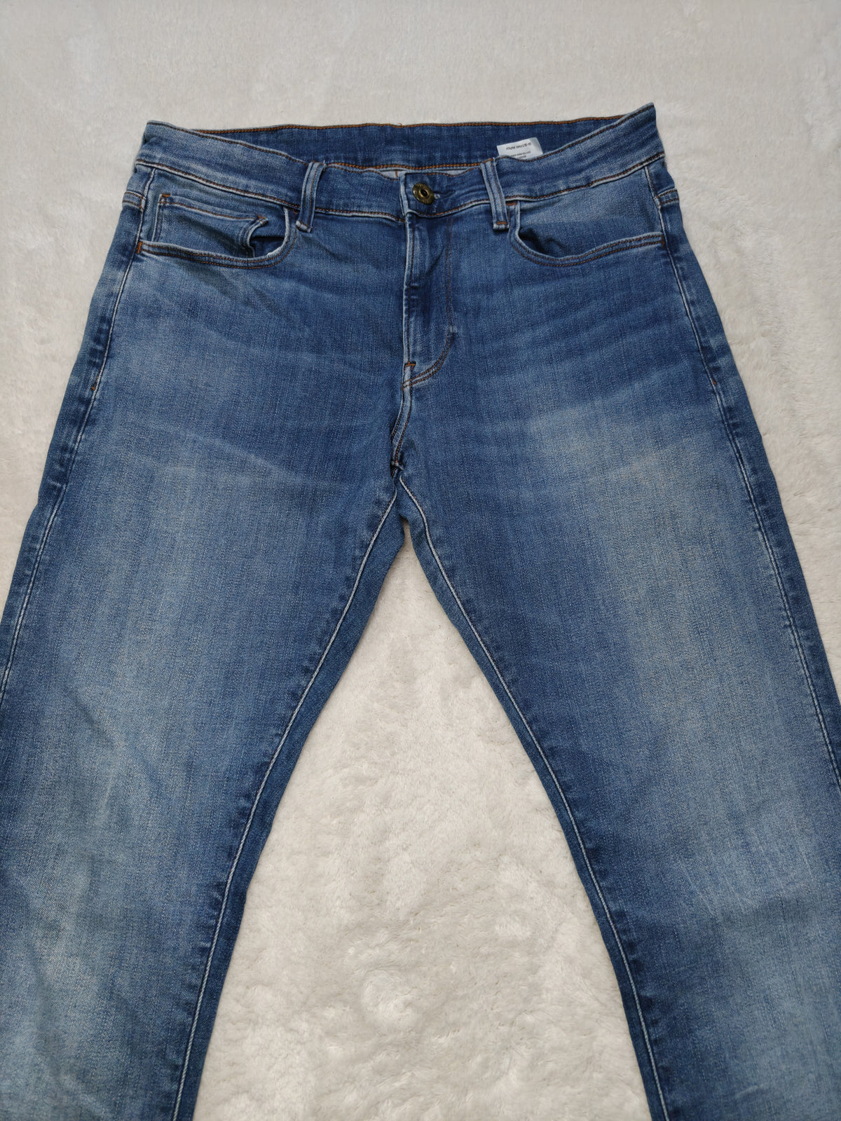 Men G-Star RAW 3301 Deconstructed Light Blue Skinny W32 L36 Jeans