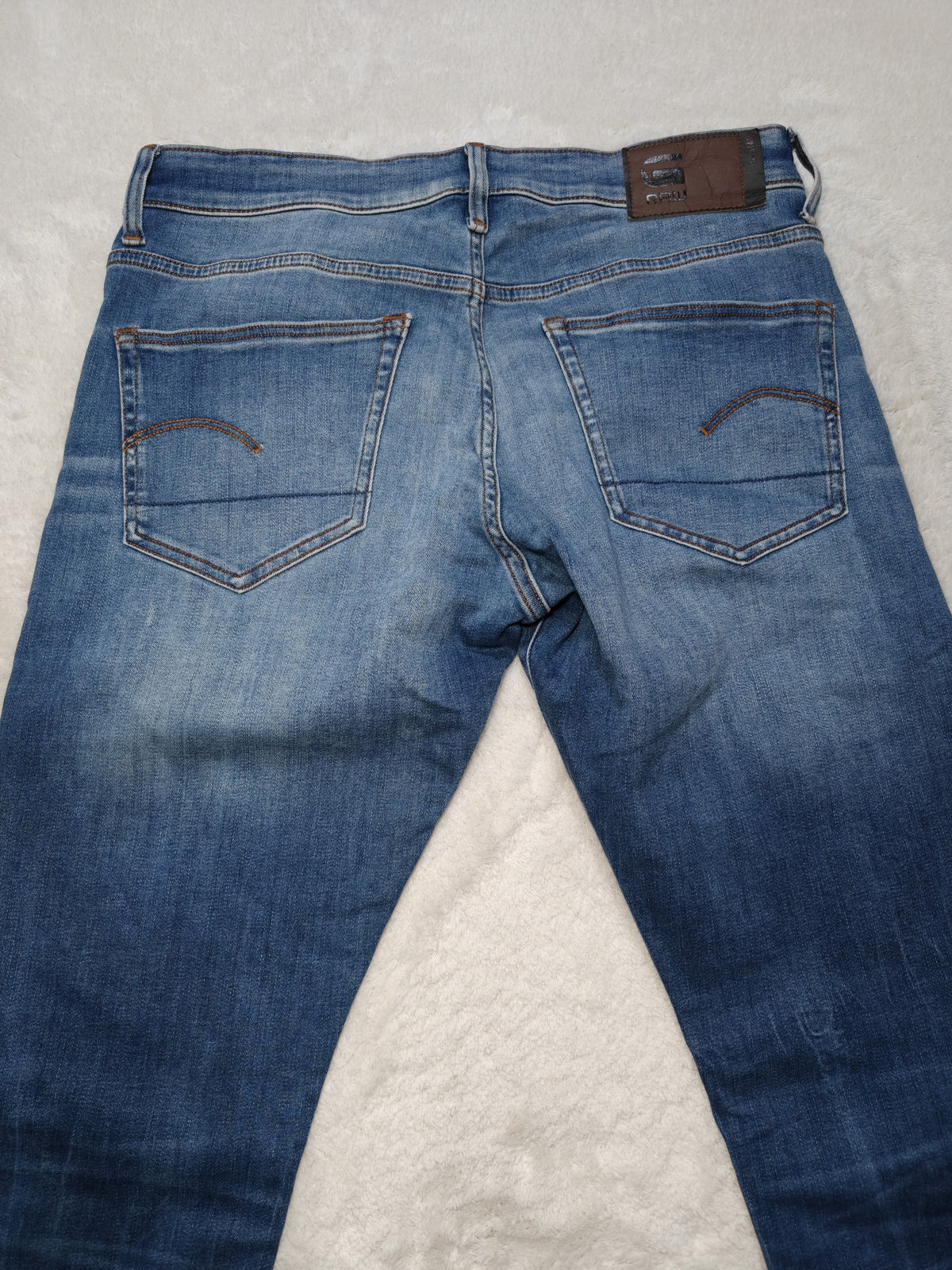 Men G-Star RAW 3301 Deconstructed Light Blue Skinny W32 L36 Jeans
