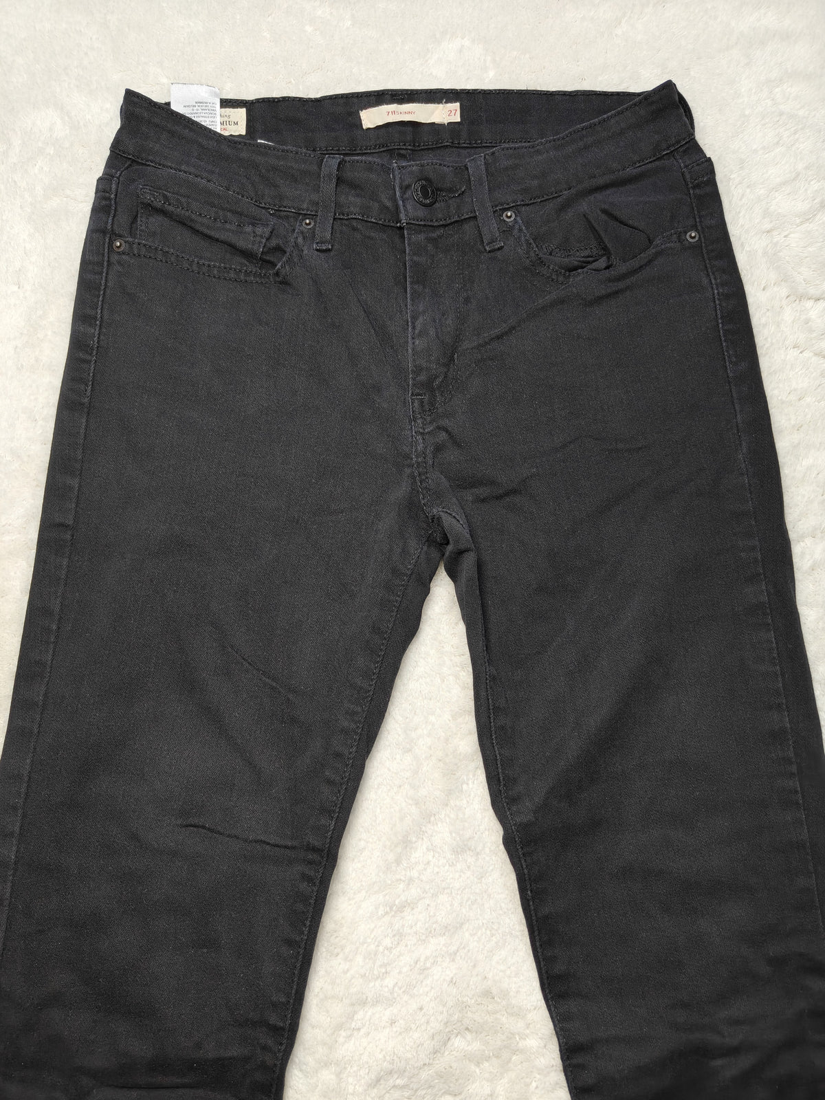 Women Levi’s 711 Black Skinny W27 L32 (EU 36/S) Jeans