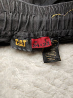 Men CAT Black Slim Cargo W34 L32 Pants