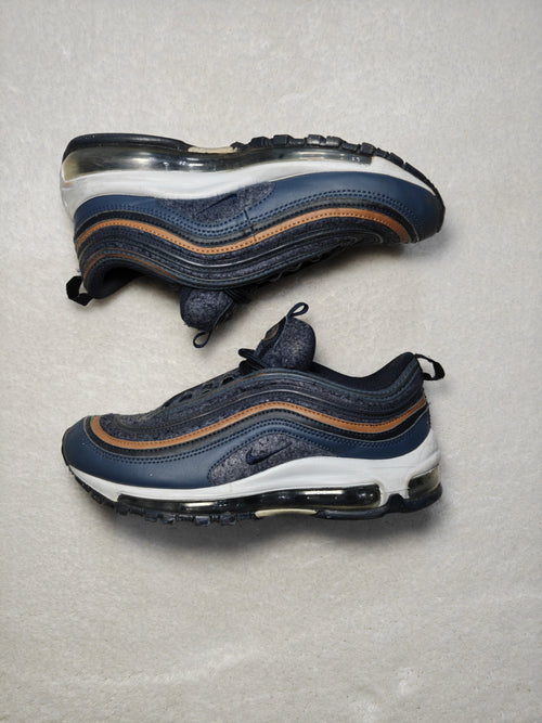 Boys Nike Air Max 97 SE GS Thunder Blue Dark Obsidian EU 37.5 Sneakers