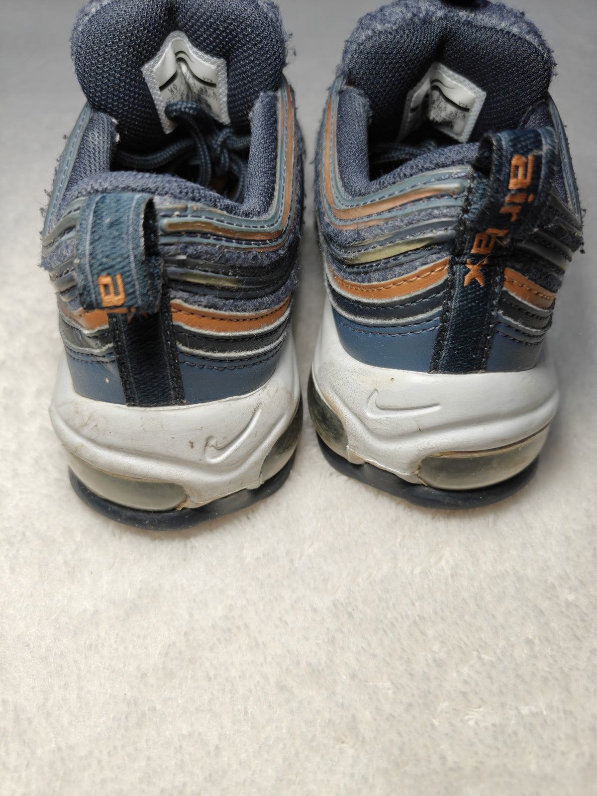 Boys Nike Air Max 97 SE GS Thunder Blue Dark Obsidian EU 37.5 Sneakers