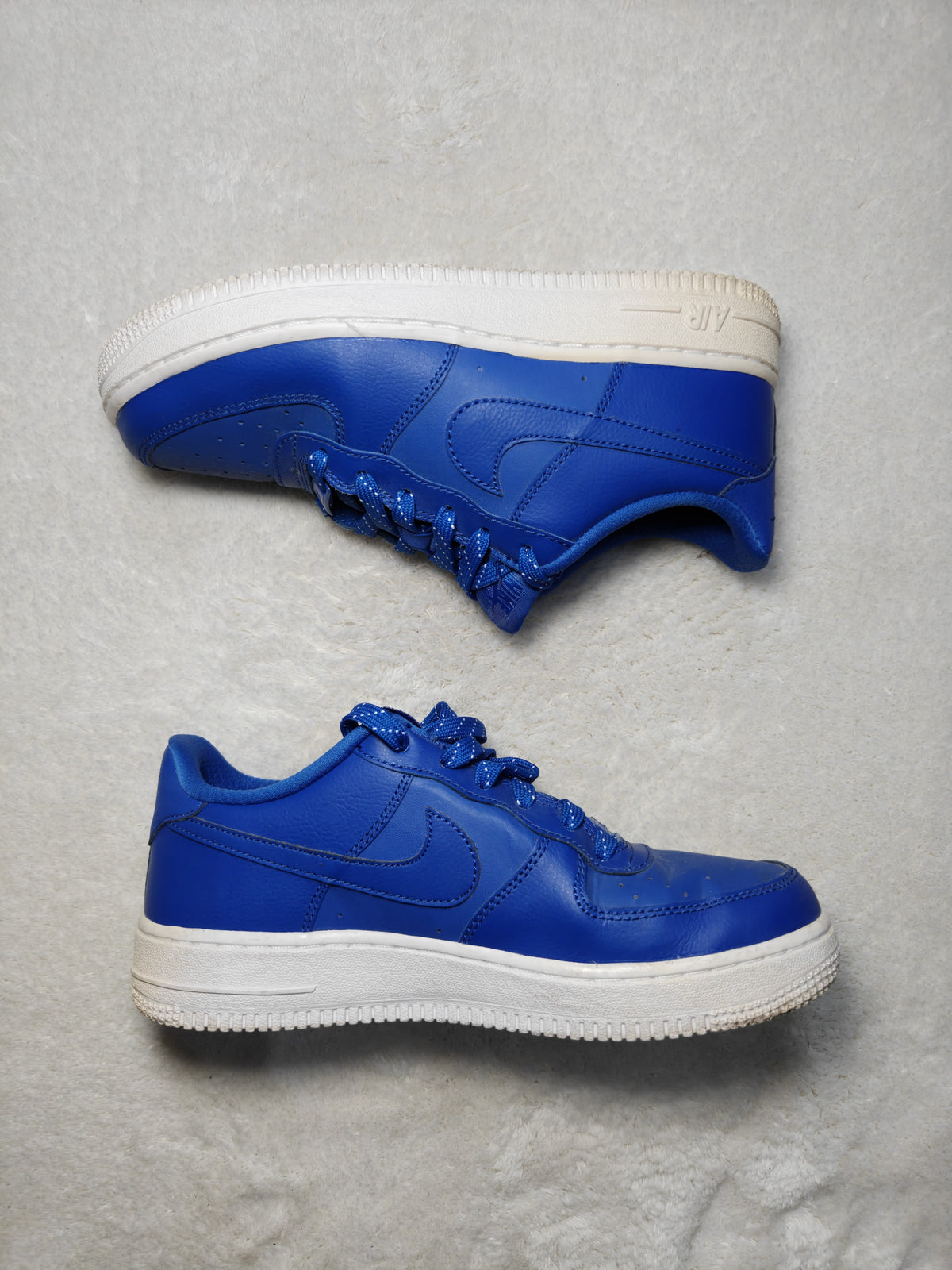 Boys Nike Air Force 1 Low GS Royal Blue White EU 38 Sneakers