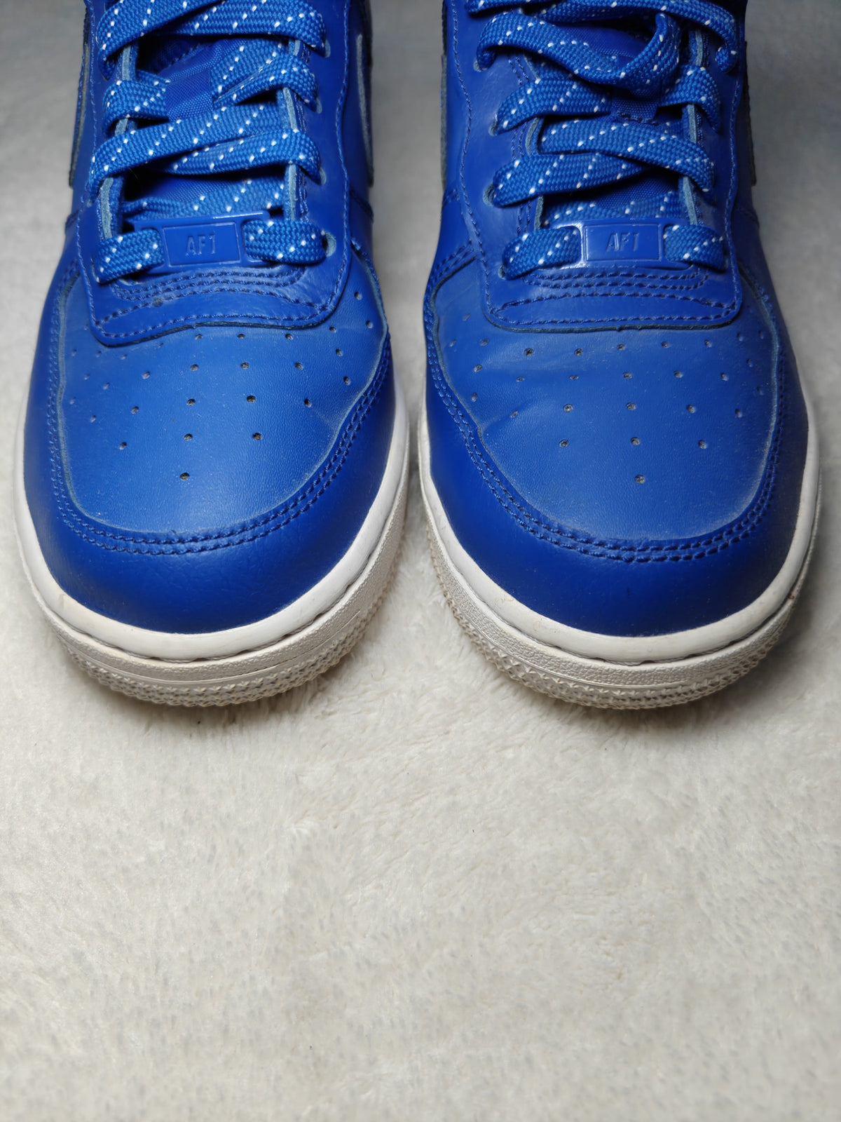 Boys Nike Air Force 1 Low GS Royal Blue White EU 38 Sneakers