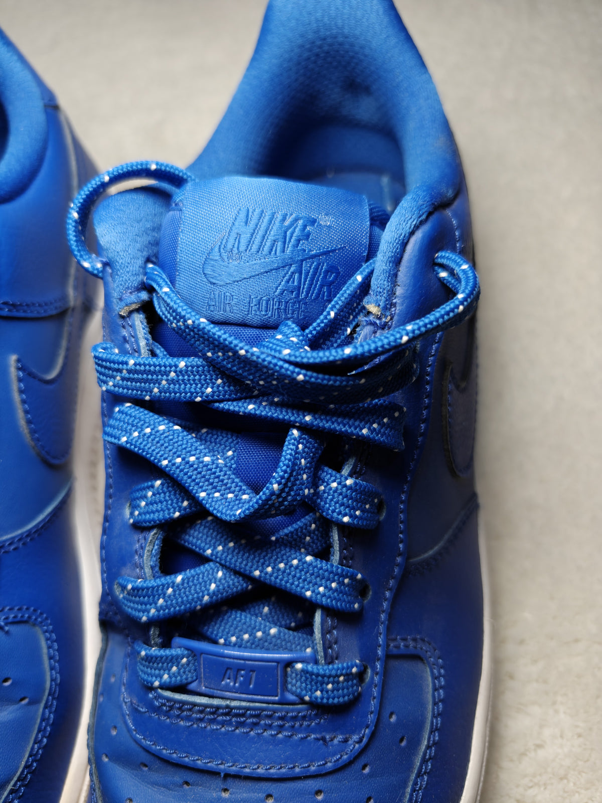 Boys Nike Air Force 1 Low GS Royal Blue White EU 38 Sneakers