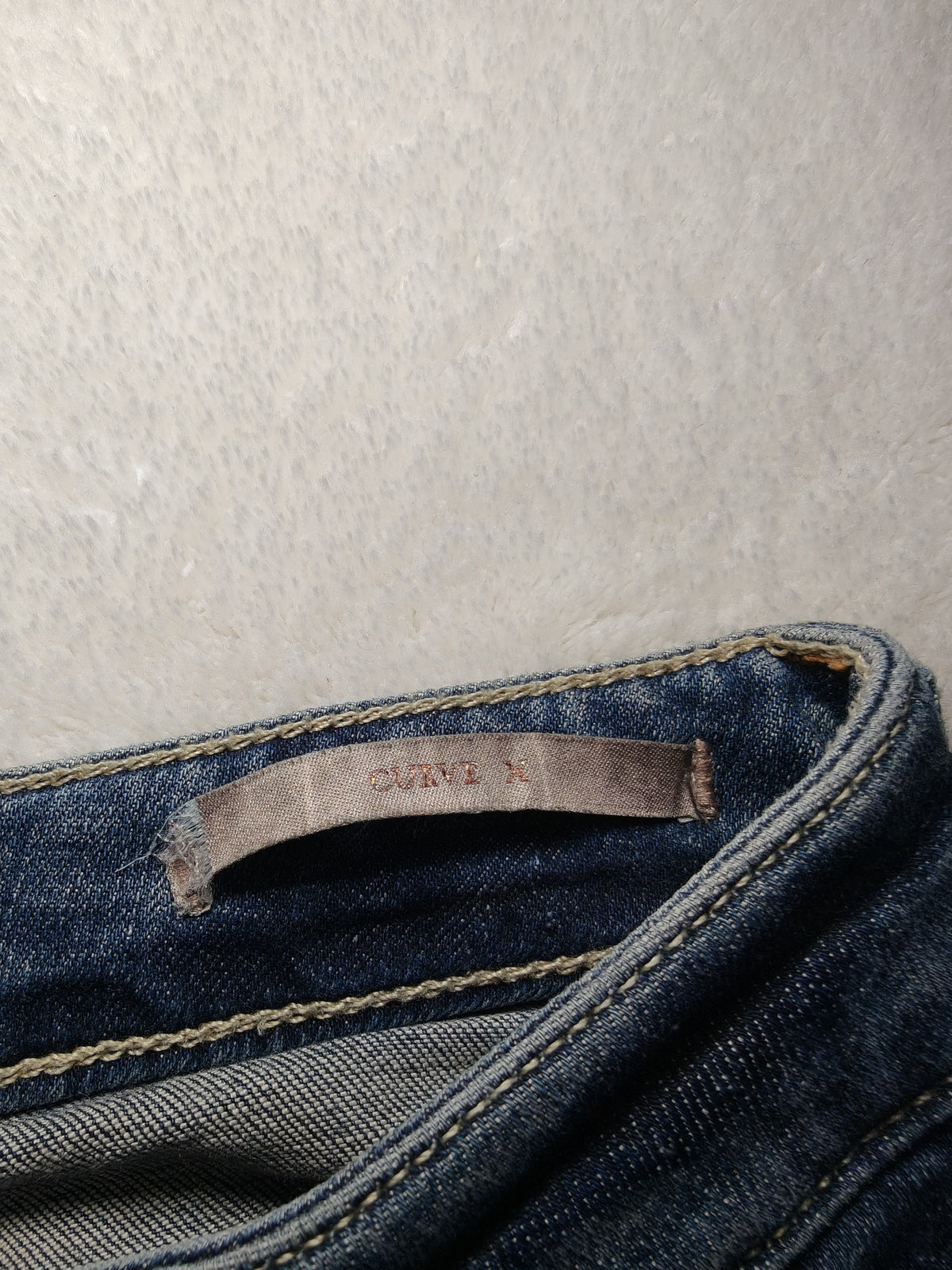 Women Guess Curve X Blue Distressed Skinny W24 L31 (EU 34/XS) Jeans
