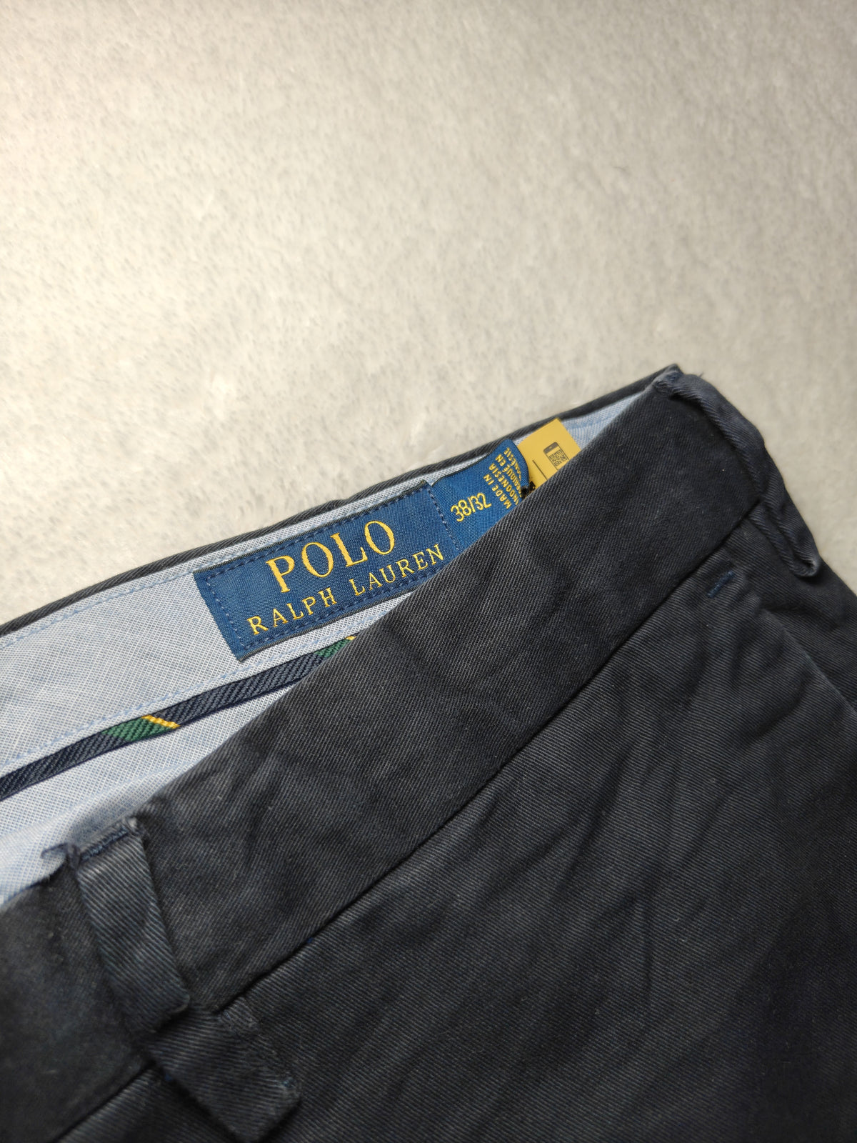 Men Polo Ralph Lauren Slim Stretch Dark Blue W38 L32 Pants