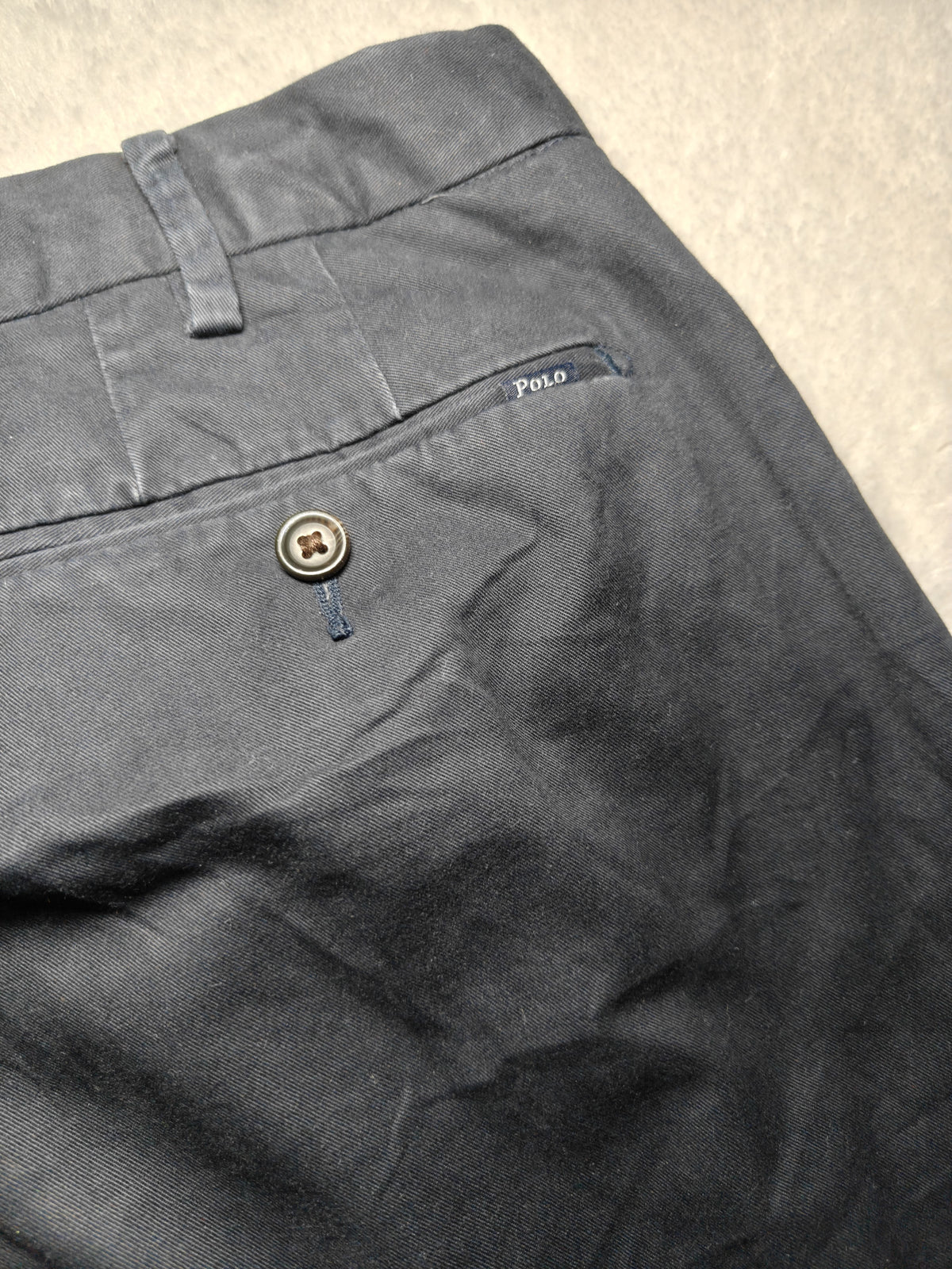 Men Polo Ralph Lauren Slim Stretch Dark Blue W38 L32 Pants