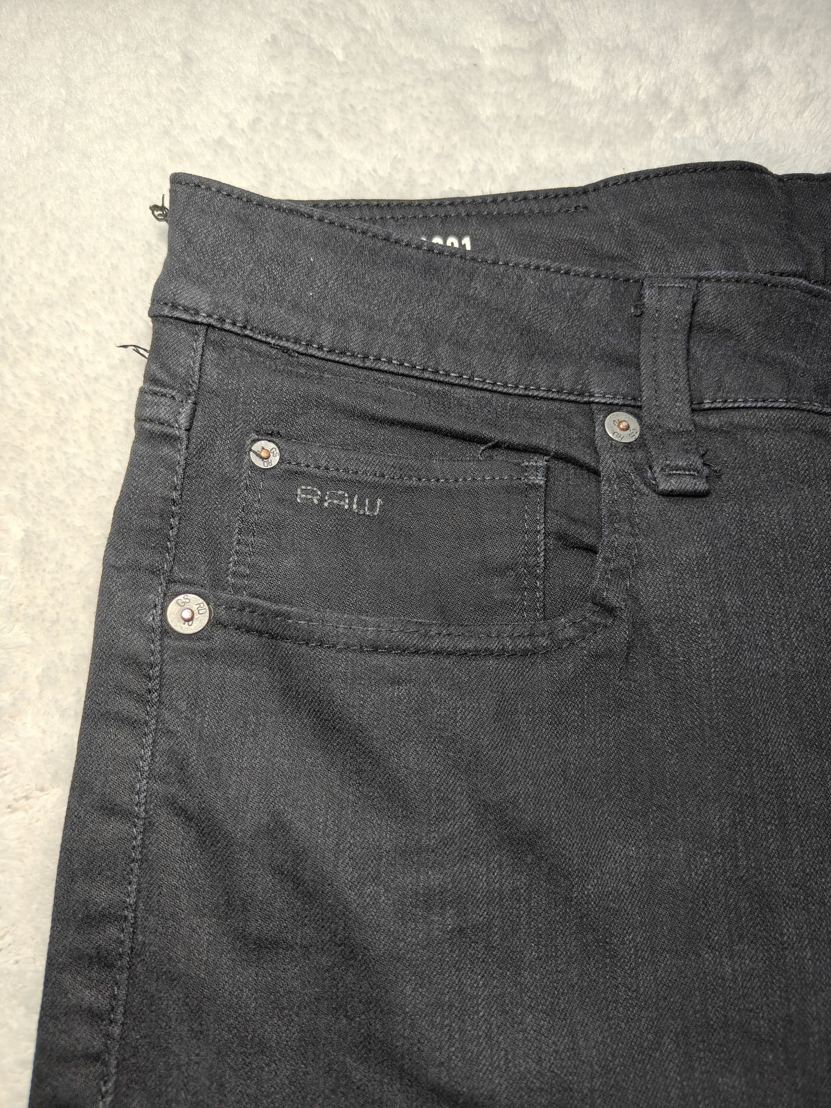 Men G-Star RAW 3301 Slim Black W33 L32 Jeans