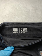 Men G-Star RAW 3301 Slim Black W33 L32 Jeans