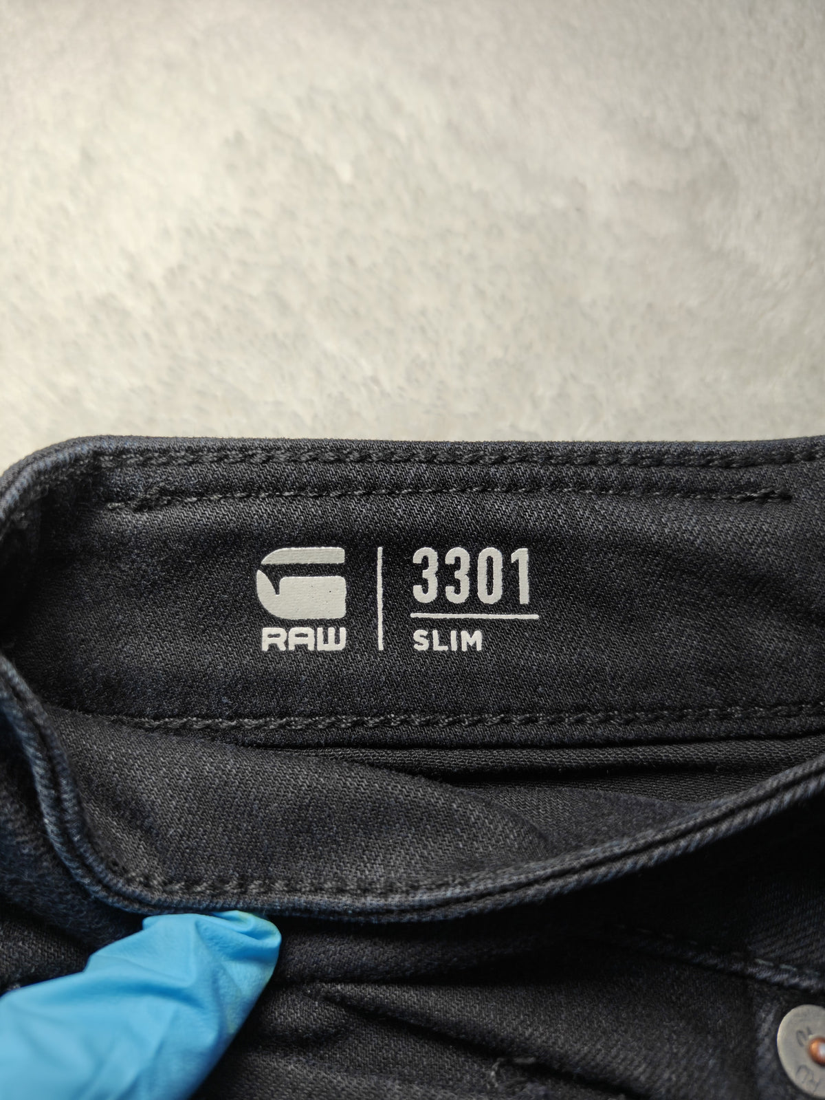Men G-Star RAW 3301 Slim Black W33 L32 Jeans