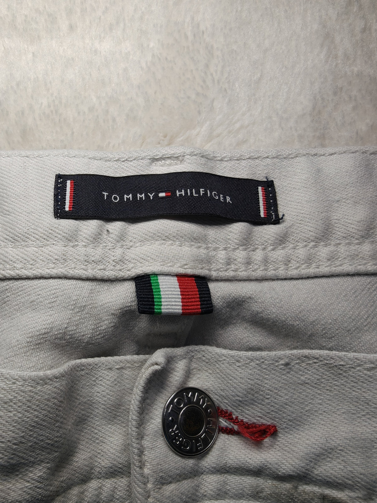Men Tommy Hilfiger Denton White Straight W38 L32 Jeans