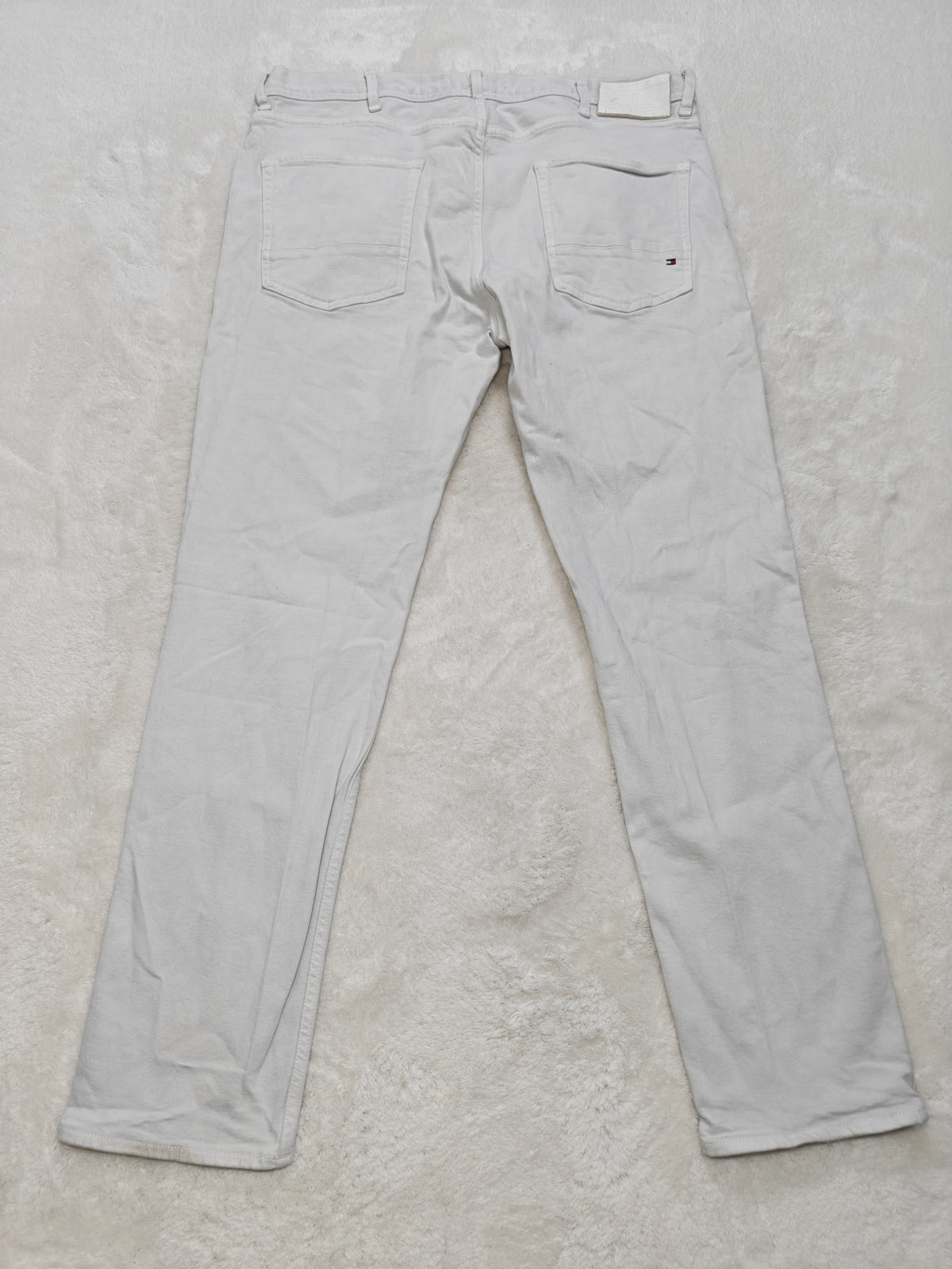 Men Tommy Hilfiger Denton White Straight W38 L32 Jeans