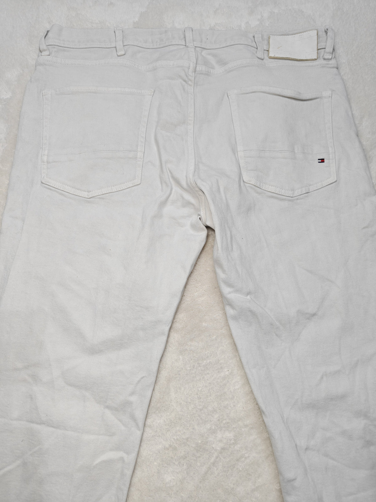 Men Tommy Hilfiger Denton White Straight W38 L32 Jeans