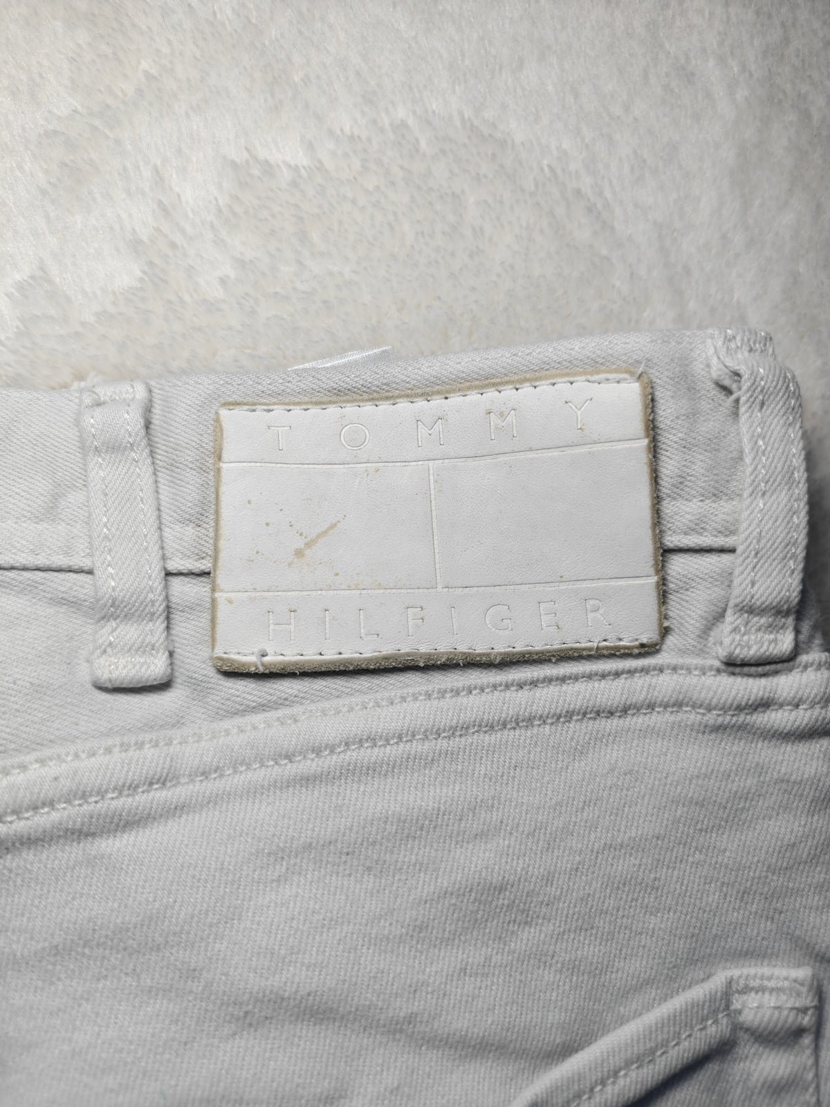 Men Tommy Hilfiger Denton White Straight W38 L32 Jeans