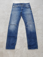 Men G-Star RAW Attacc Blue Straight W30 L32 Distressed Jeans