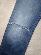 Men G-Star RAW Attacc Blue Straight W30 L32 Distressed Jeans