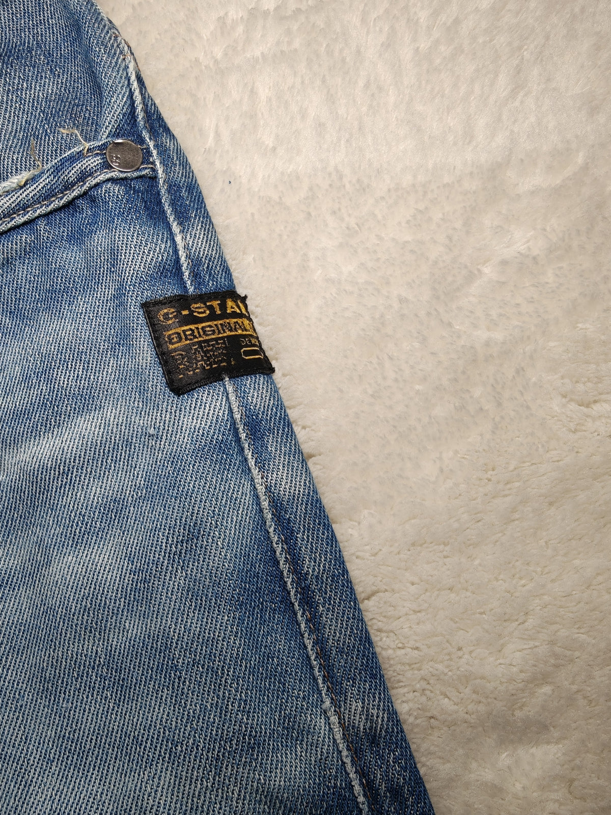 Men G-Star RAW Attacc Blue Straight W30 L32 Distressed Jeans