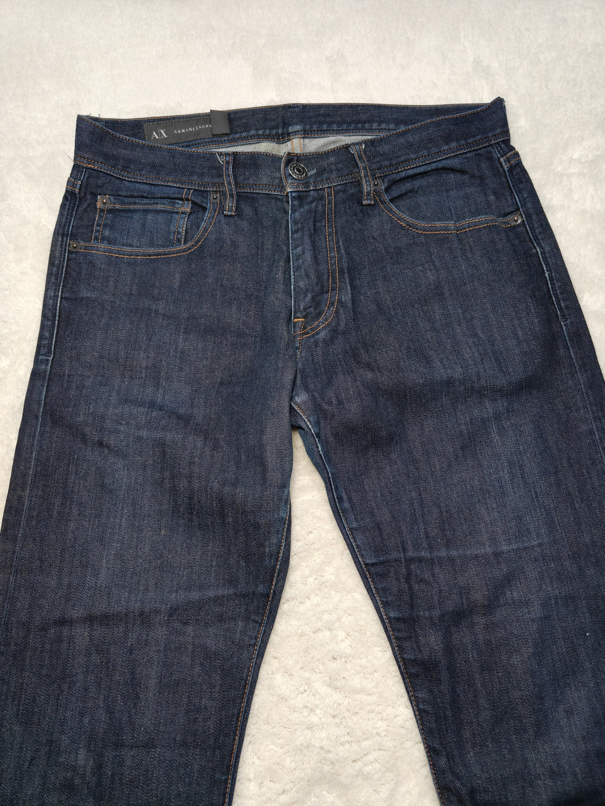 Men Armani Exchange J130 Dark Blue Skinny W31 L32 Jeans