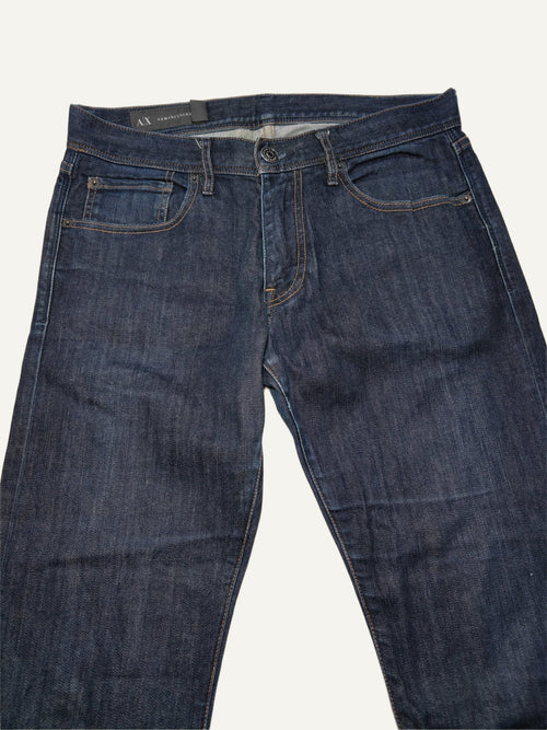 Men Armani Exchange J130 Dark Blue Skinny W31 L32 Jeans