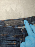 Men Armani Exchange J130 Dark Blue Skinny W31 L32 Jeans