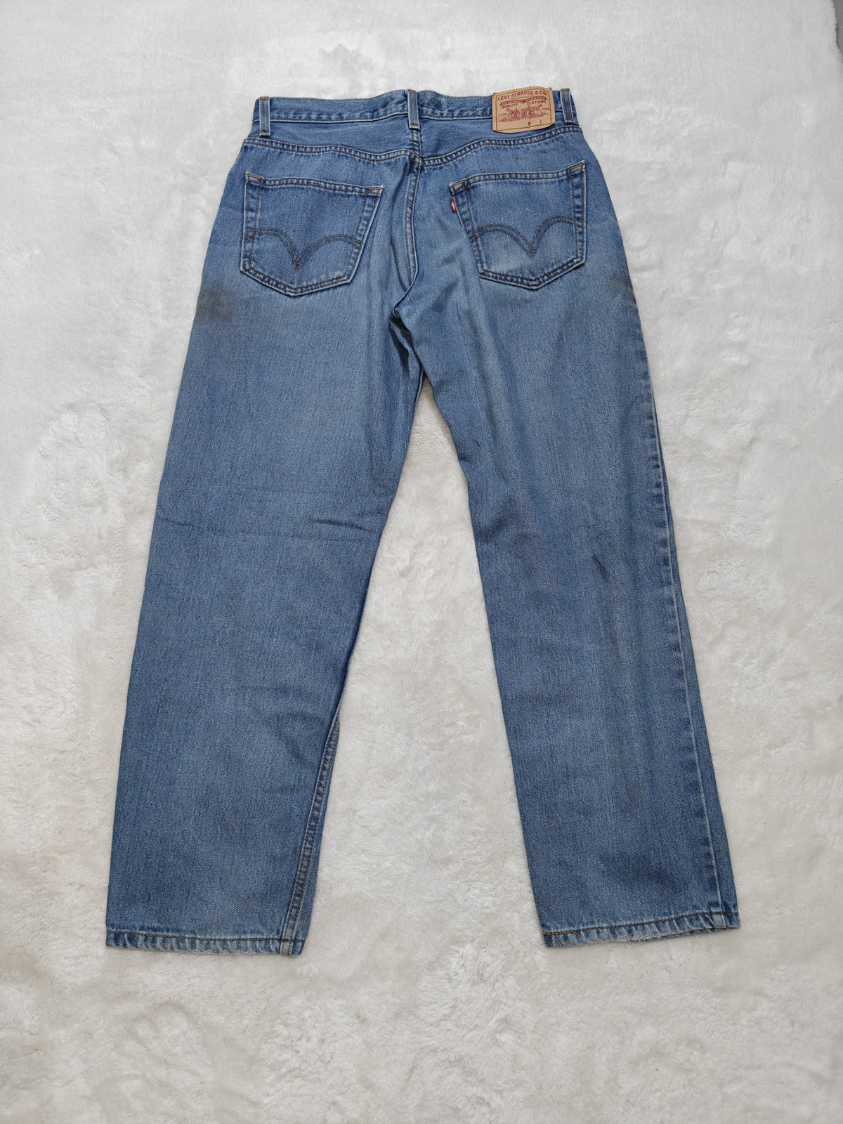 Men Levi’s 550 Blue Relaxed Tapered W34 L32 Jeans