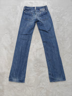 Women Diesel Keate Blue 0081M Straight W25 L32 (EU 34/XS) Vintage 2005 Jeans