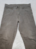 Men Wrangler Light Brown Regular Straight W33 L30 Jeans