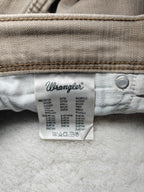 Men Wrangler Light Brown Regular Straight W33 L30 Jeans