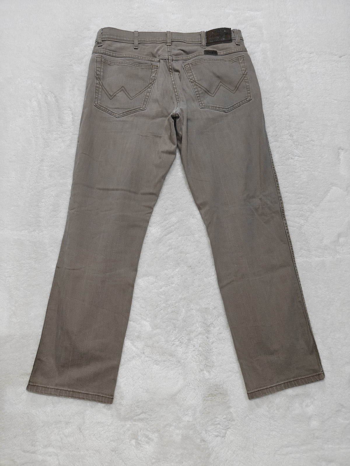 Men Wrangler Light Brown Regular Straight W33 L30 Jeans