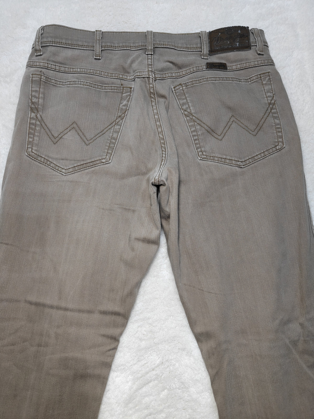 Men Wrangler Light Brown Regular Straight W33 L30 Jeans
