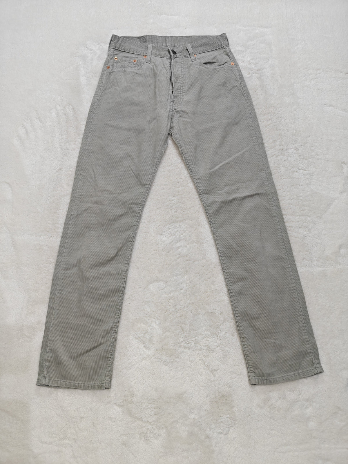 Men Levi’s 551 White Label Washed Charcoal Grey W28 L30 Vintage 1998 Jeans