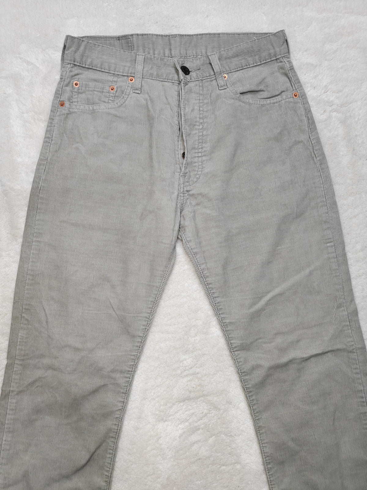 Men Levi’s 551 White Label Washed Charcoal Grey W28 L30 Vintage 1998 Jeans