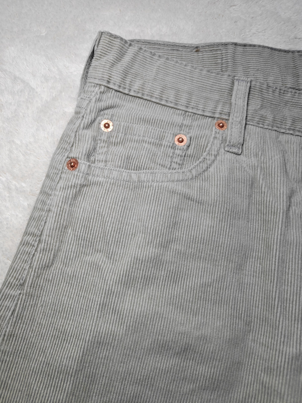 Men Levi’s 551 White Label Washed Charcoal Grey W28 L30 Vintage 1998 Jeans