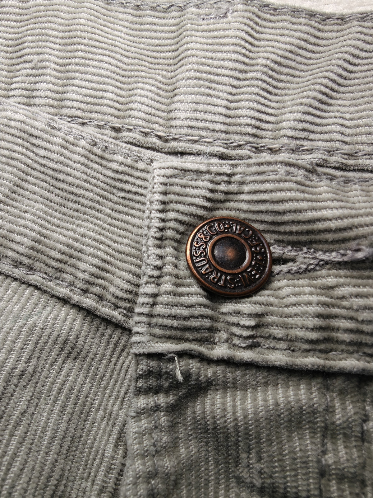 Men Levi’s 551 White Label Washed Charcoal Grey W28 L30 Vintage 1998 Jeans