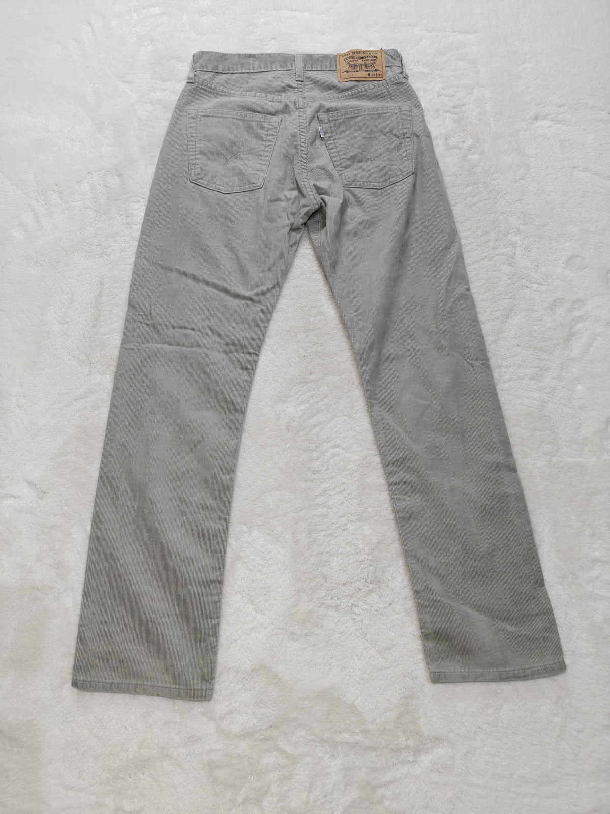 Men Levi’s 551 White Label Washed Charcoal Grey W28 L30 Vintage 1998 Jeans