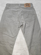 Men Levi’s 551 White Label Washed Charcoal Grey W28 L30 Vintage 1998 Jeans