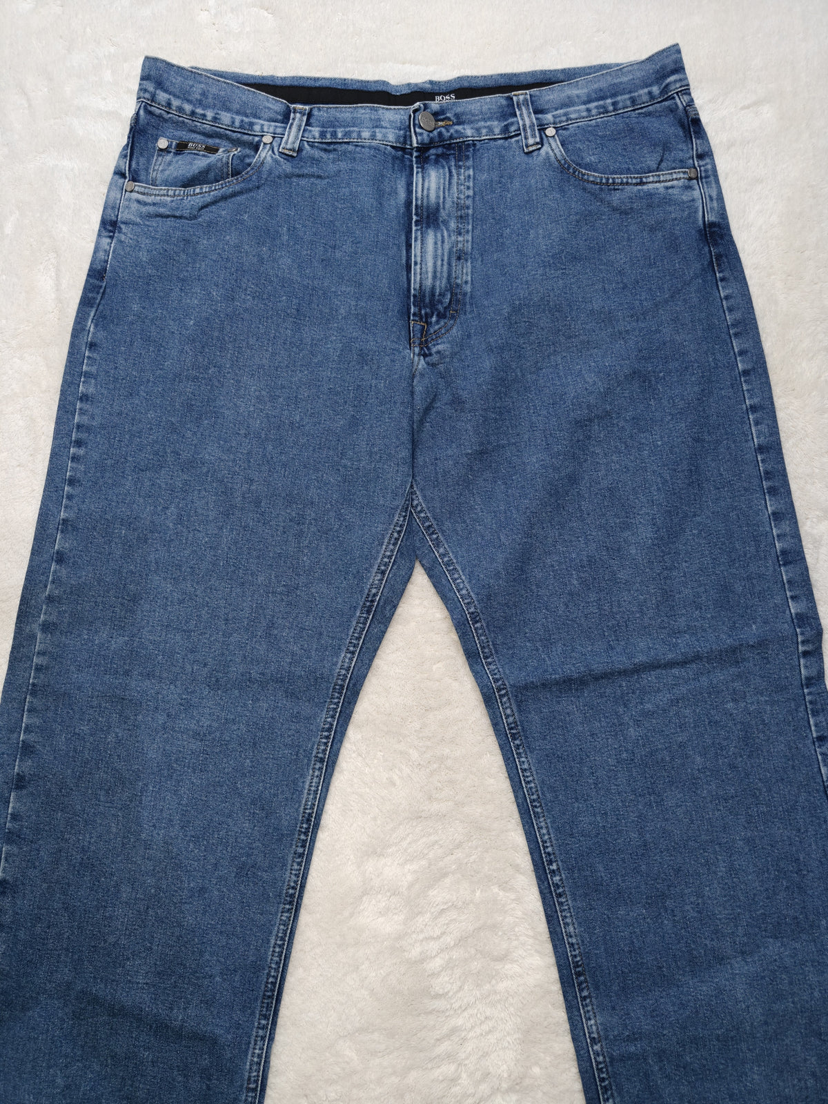 Men Hugo Boss Alabama Blue Straight W40 L34 Made in Italy Jeans
