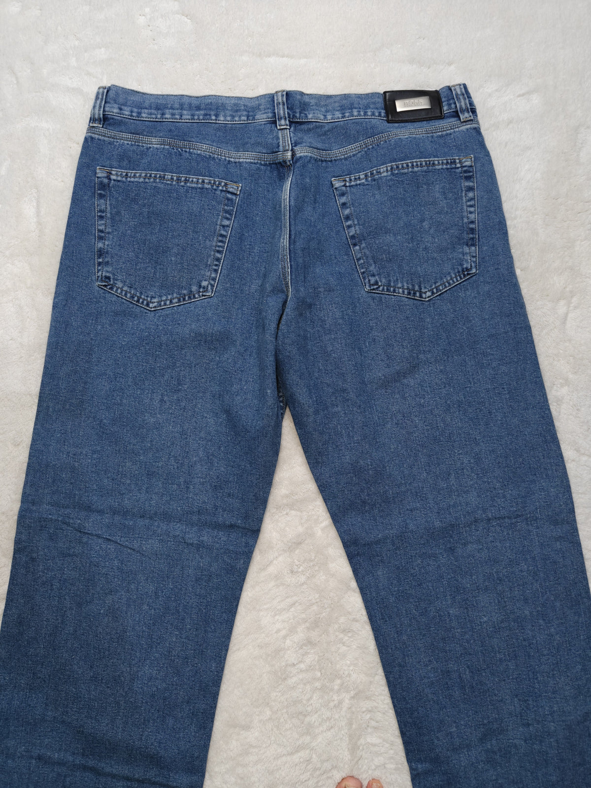 Men Hugo Boss Alabama Blue Straight W40 L34 Made in Italy Jeans