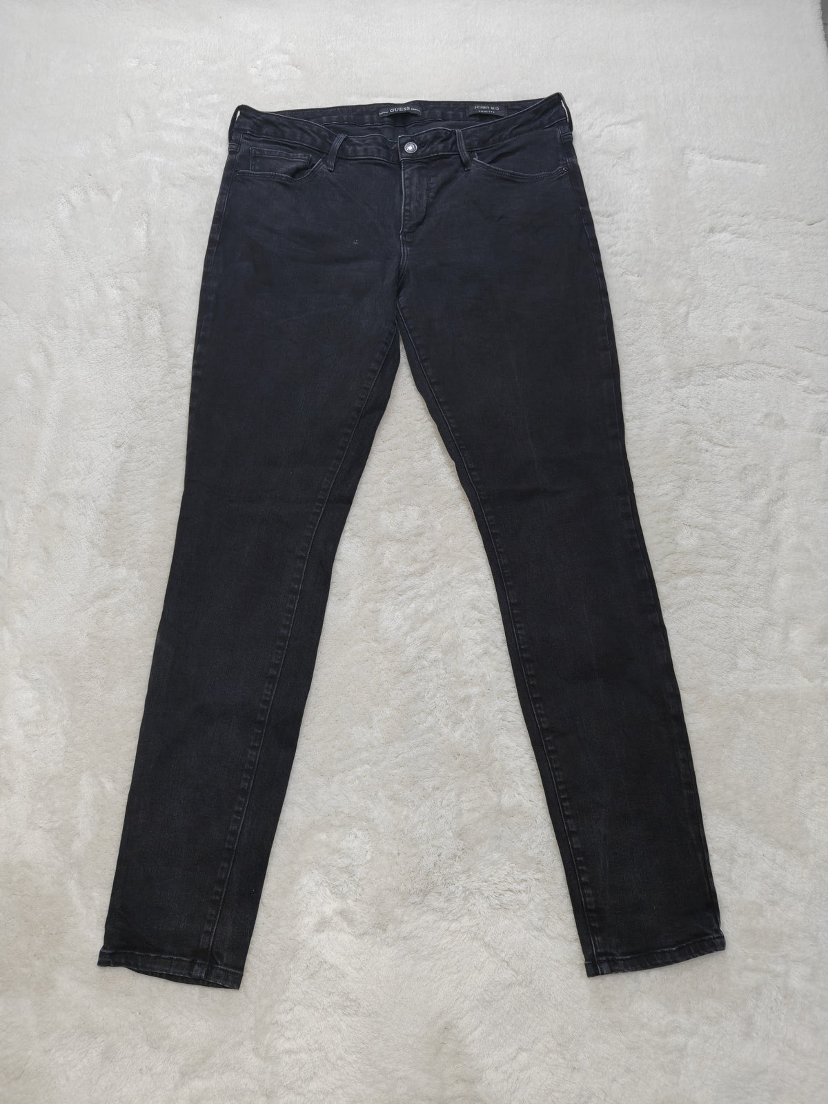 Women Guess Annette Black Skinny W34 L32 (EU 48/XL) Jeans