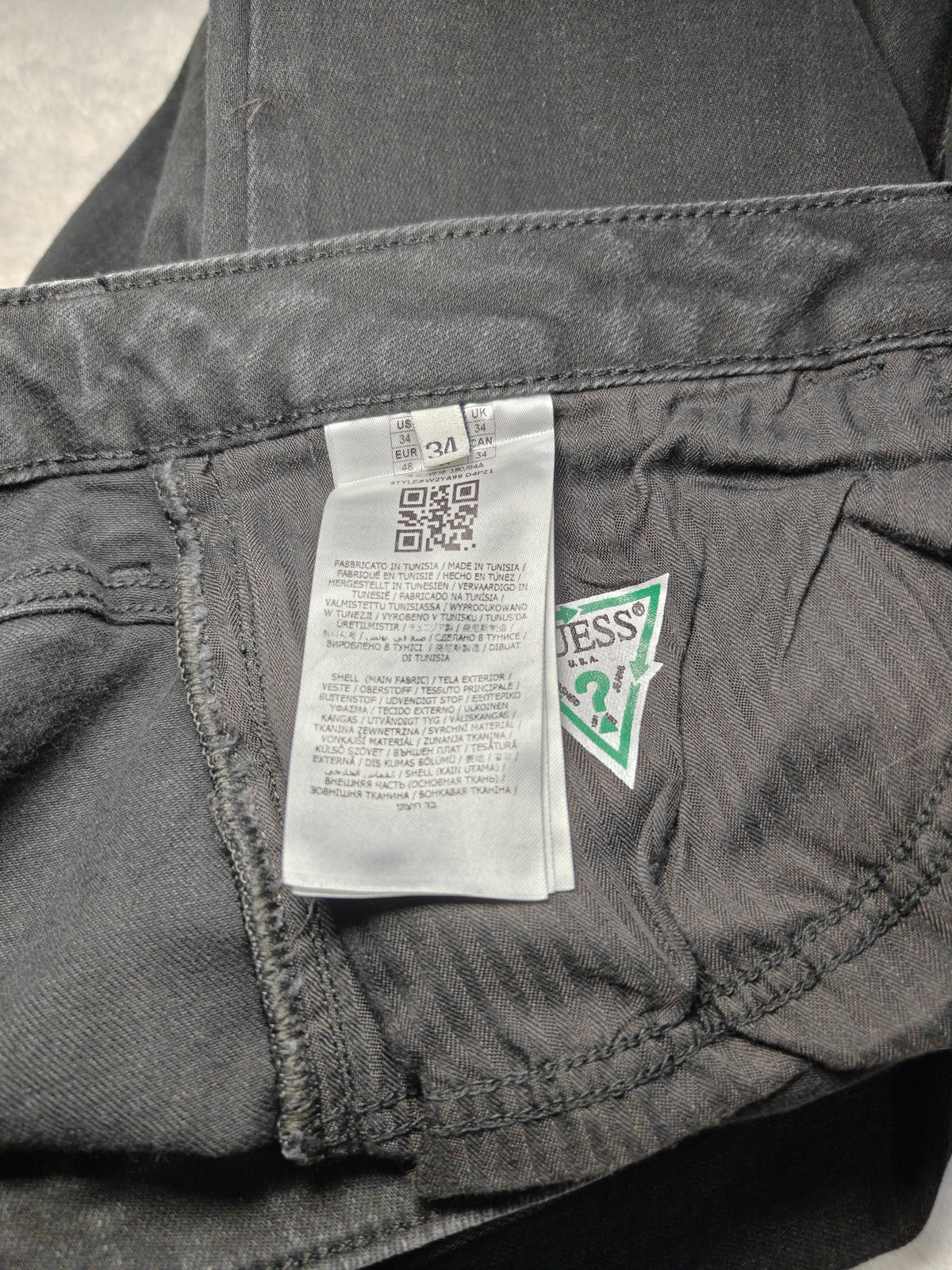 Women Guess Annette Black Skinny W34 L32 (EU 48/XL) Jeans