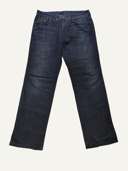Men Calvin Klein Dark Washed Blue Slim W34 L32 Jeans