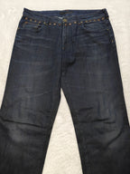 Men Calvin Klein Dark Washed Blue Slim W34 L32 Jeans