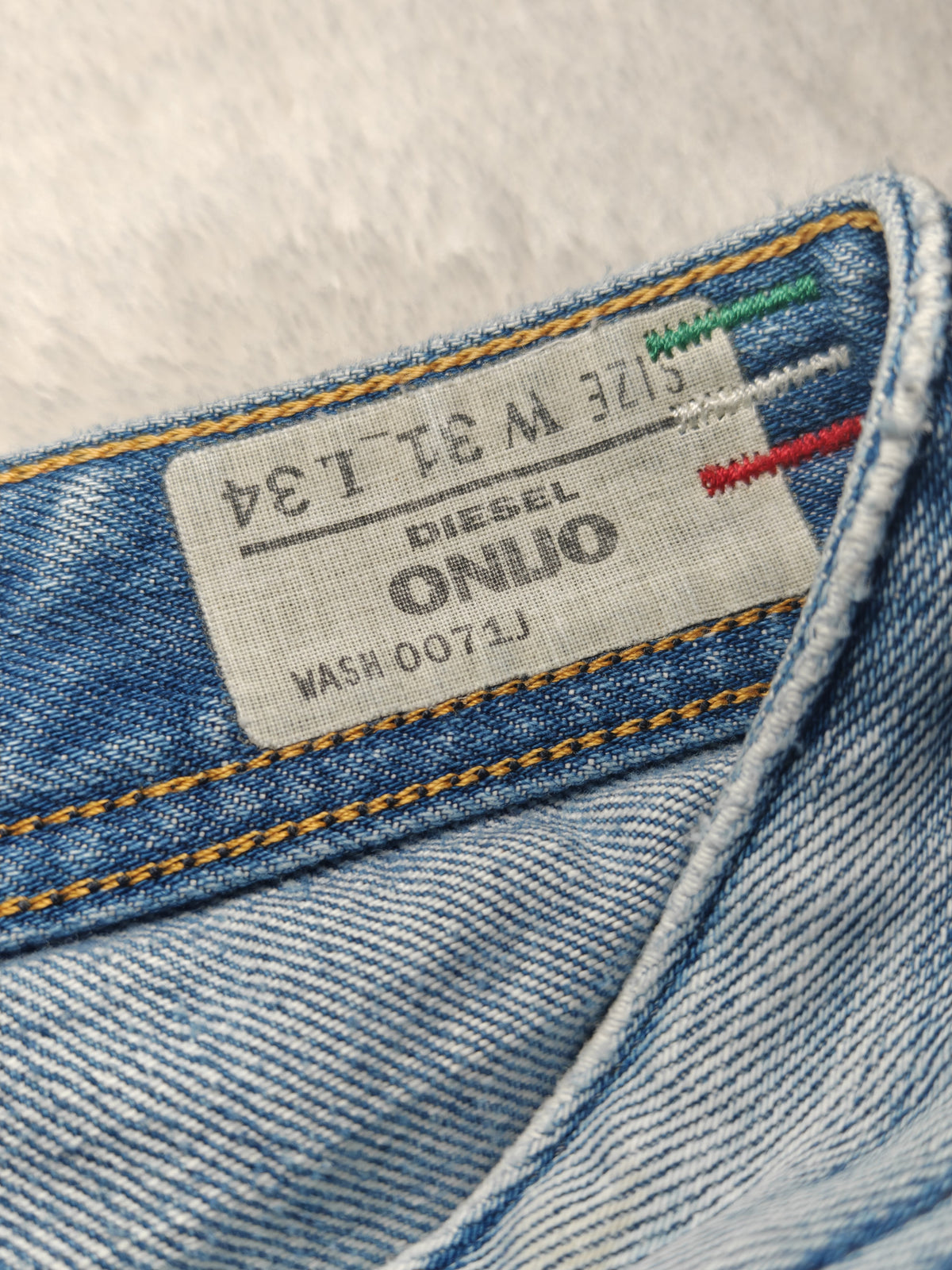 Men Diesel Onijo 0071J Light Blue Slim W31 L34 Vintage 2006 Jeans