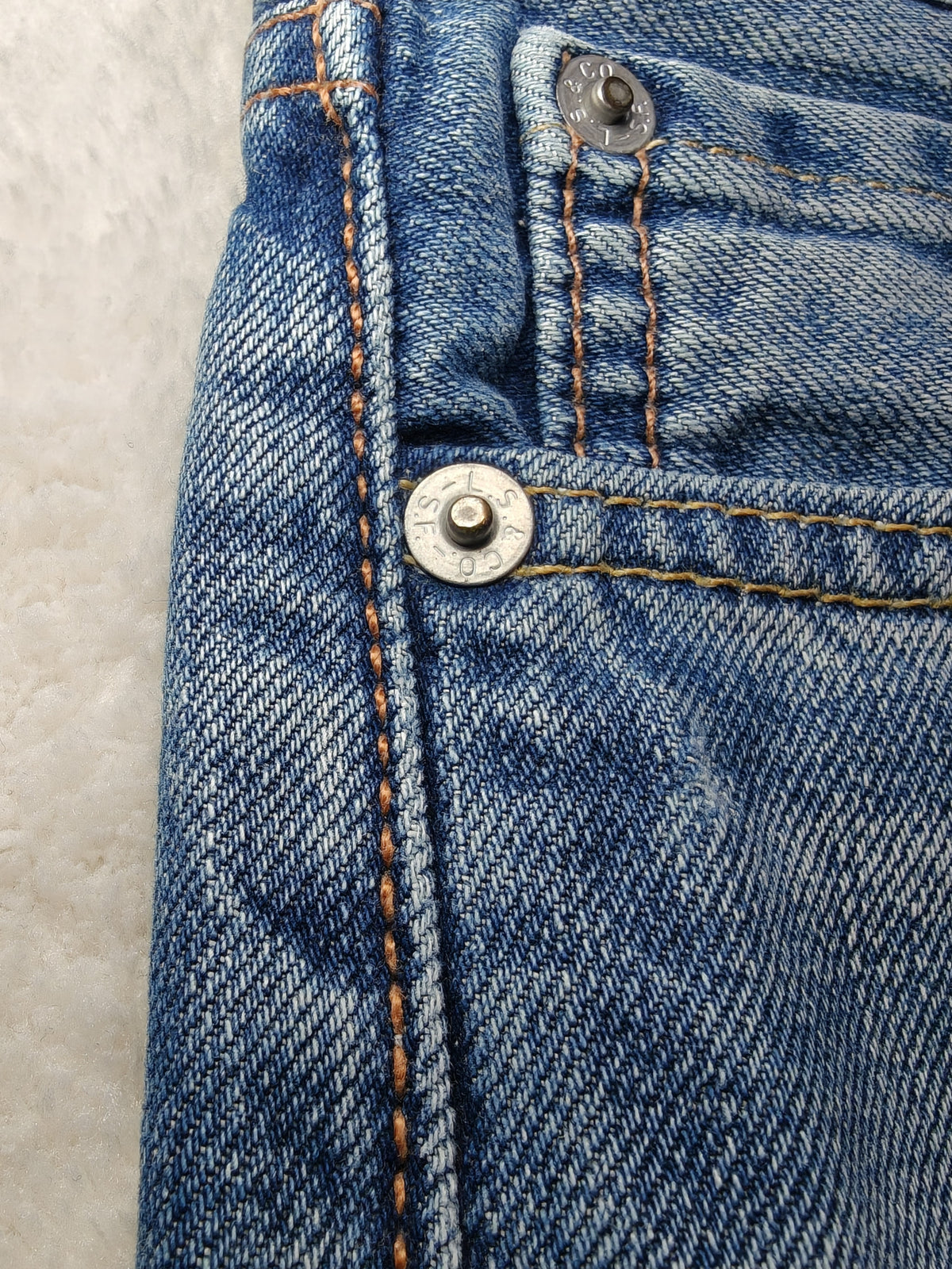 Men Levi’s 504 Blue Straight W29 L32 Jeans