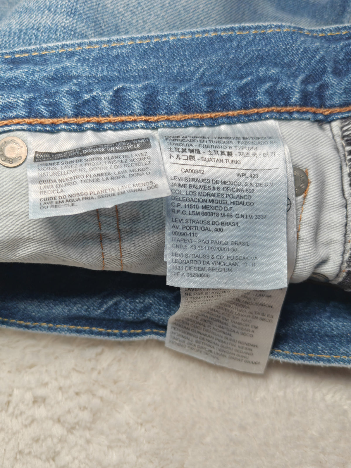 Men Levi’s 504 Blue Straight W29 L32 Jeans